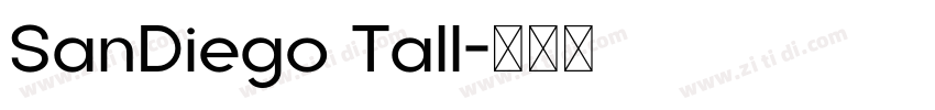 SanDiego Tall字体转换